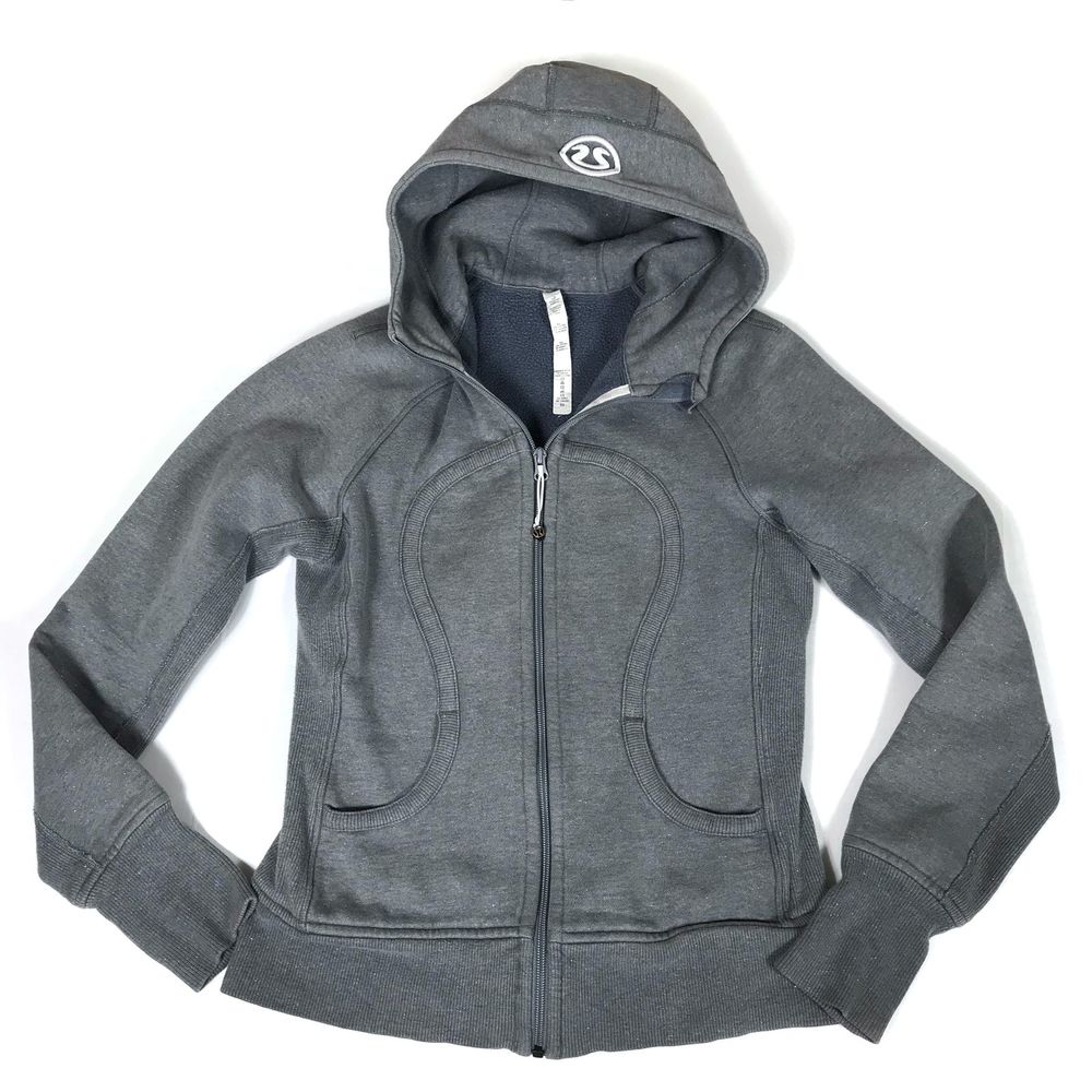 Lululemon scuba gray sparkle hoodie jacket